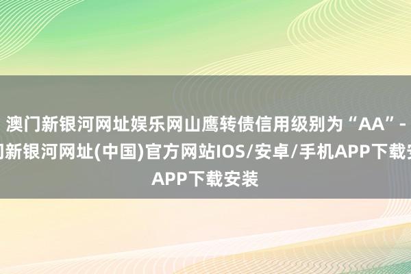 澳門新銀河網址娛樂網山鷹轉債信用級別為“AA”-澳門新銀河網址(中國)官方網站IOS/安卓/手機APP下載安裝