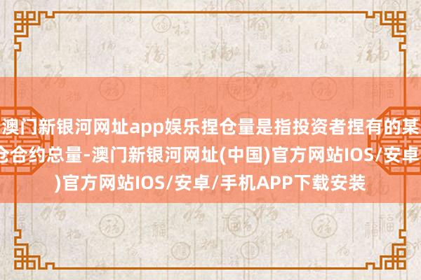 澳門新銀河網址app娛樂捏倉量是指投資者捏有的某個期權合約的未平倉合約總量-澳門新銀河網址(中國)官方網站IOS/安卓/手機APP下載安裝