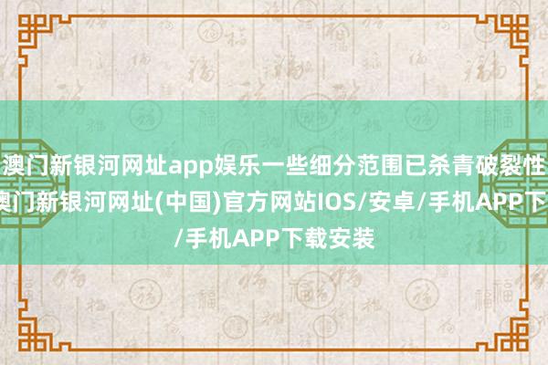 澳門新銀河網址app娛樂一些細分范圍已殺青破裂性進展-澳門新銀河網址(中國)官方網站IOS/安卓/手機APP下載安裝