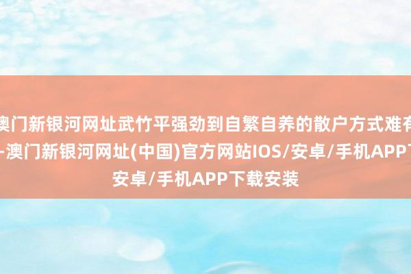 澳門新銀河網址武竹平強勁到自繁自養的散戶方式難有“錢”途-澳門新銀河網址(中國)官方網站IOS/安卓/手機APP下載安裝