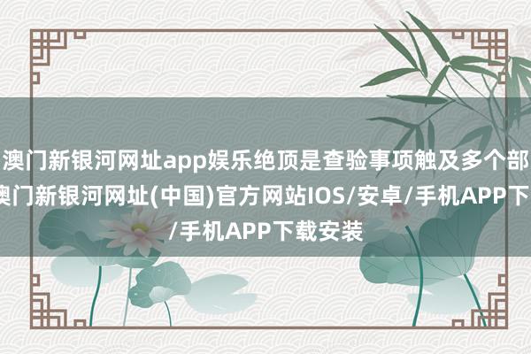 澳門新銀河網址app娛樂絕頂是查驗事項觸及多個部門的-澳門新銀河網址(中國)官方網站IOS/安卓/手機APP下載安裝